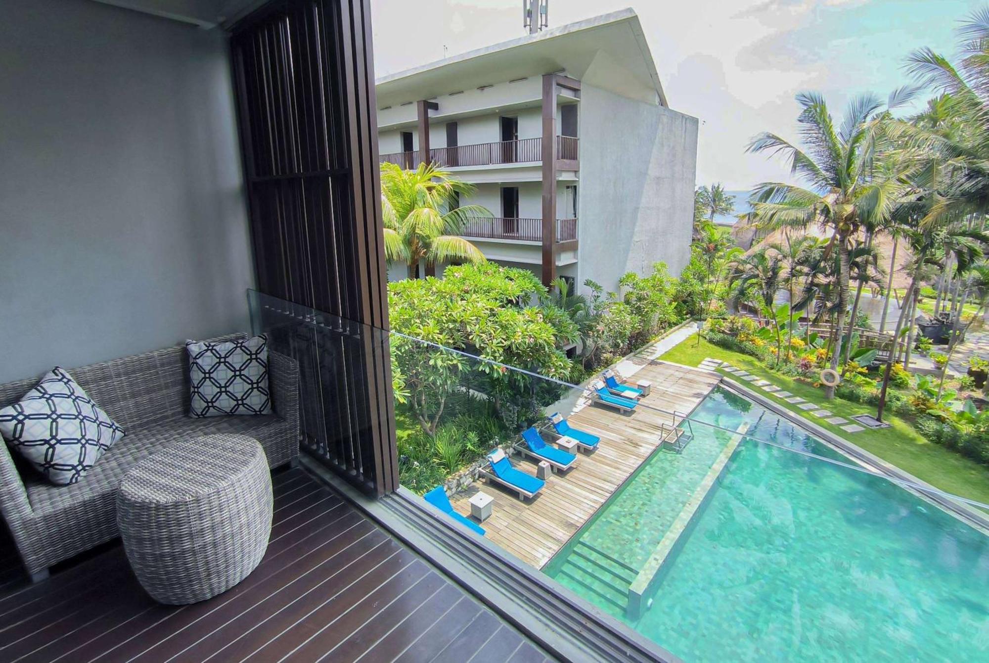 Wyndham Tamansari Jivva Resort Bali Siyut Eksteriør billede View from a room at the hotel